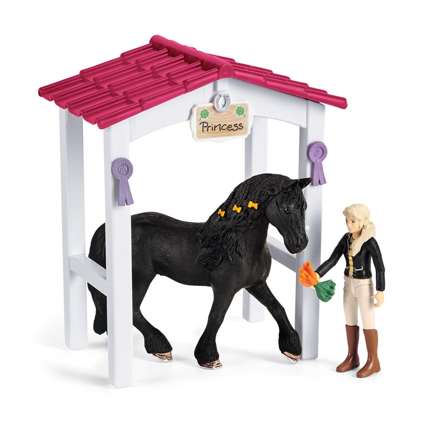 Schleich Horse Club Zubehör: Schleich Pferdebox mit Horse Club Tori