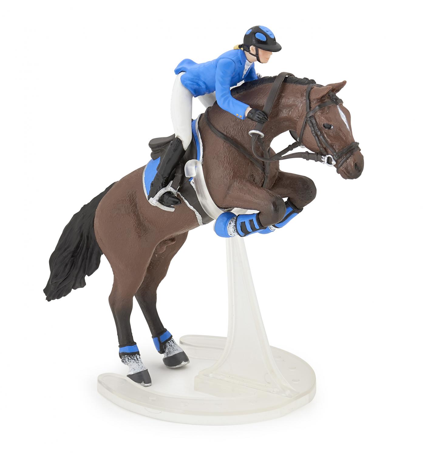 Schleich showjumper deals with horse