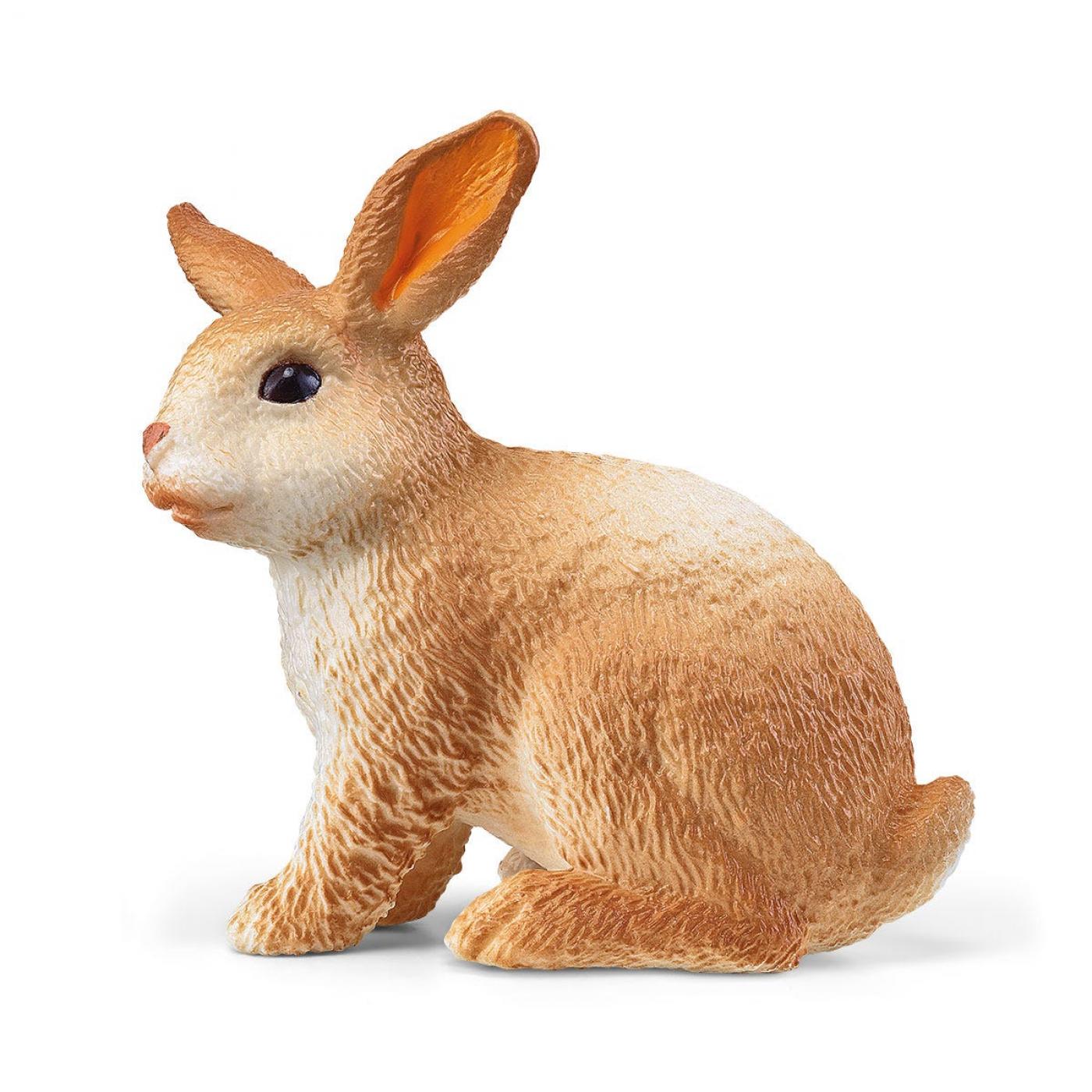 Schleich Farmworld: Schleich Rabbit with orange ears 72187