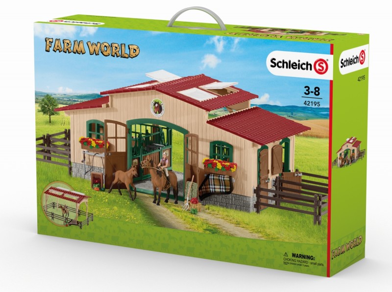 schleich horse stable with accessories